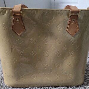 Louis Vuitton LV Vernis Houston Tote Bag Monogram Patent Leather Handbag Purse